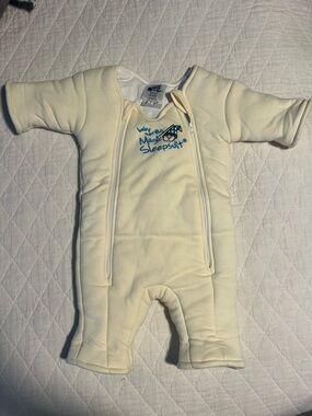 Magic Baby Cream Sleepsuit with Dual Front Zips
